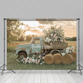 Lofaris Sunshine Truck Spring Photography Backdrop For Shoot